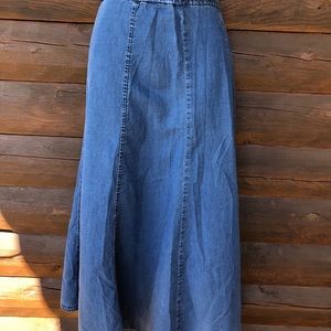 Coldwater Creek tencel denim skirt